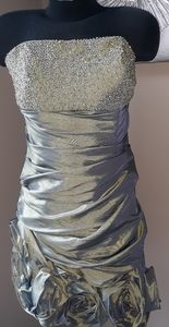 Short Strapless dress, plus size 14
